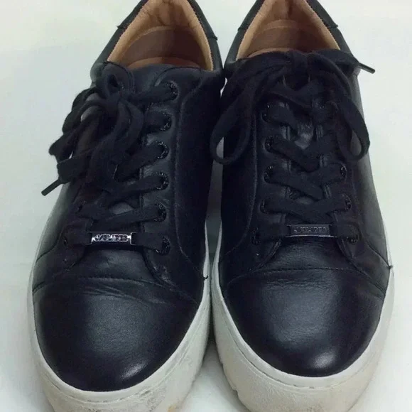 J/Slides Black Leather Sneakers - Picture 3 of 12